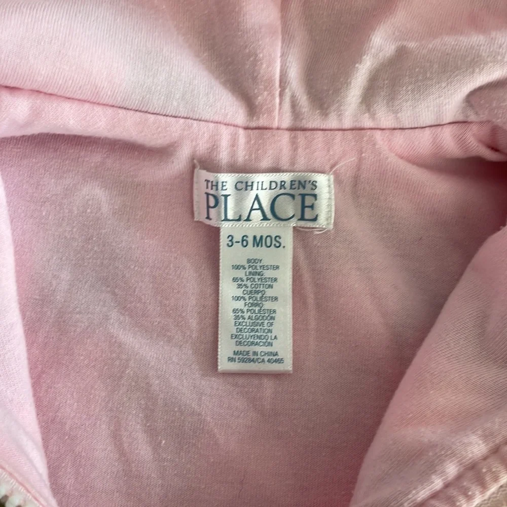 The Children’s Place Baby Girl’s Checker Fleece Jacket - 3-6M